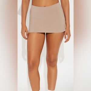 Tan Mini Skort